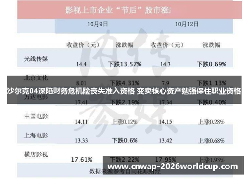 沙尔克04深陷财务危机险丧失准入资格 变卖核心资产勉强保住职业资格
